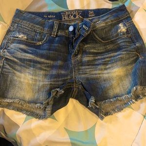 Buckle black shorts size 26